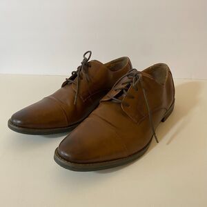 Florsheim Men Shoe Montinaro Oxford Saddle Brown Leather  Shoes Size 9 1/2 D